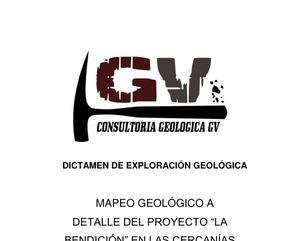 Portada de Estudio geológico del yacimiento La Bendición